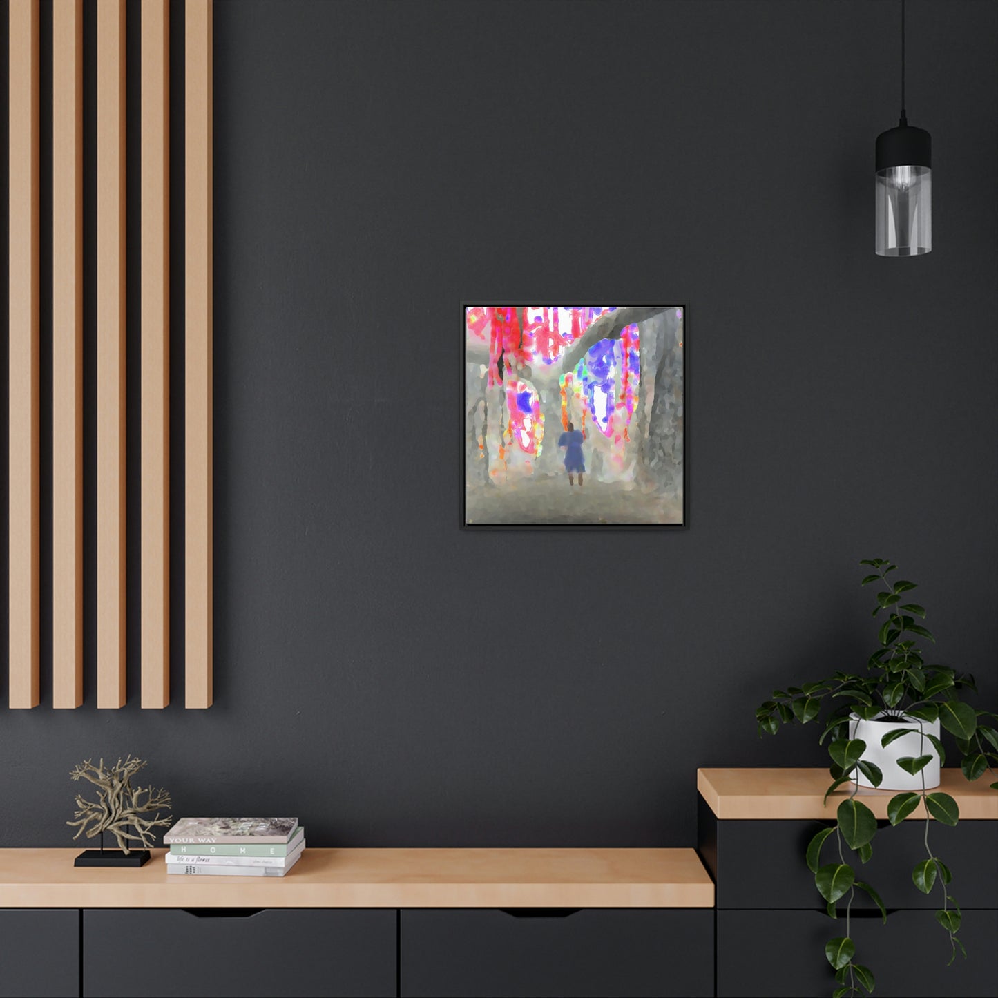 Gallery Canvas Wraps, Square Frame ... 'More' ... Jesuit Philosophy ... "In The Polynesian Banyans ..."