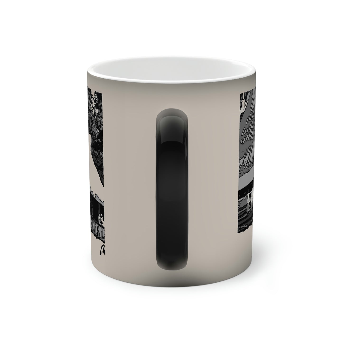 Color-Changing Mug, 11oz ... A Beautiful Lodge & Back-Country Outfitter In A Mountain Town ... 'Dixie, Idaho, November 2022' ... Original Works ...