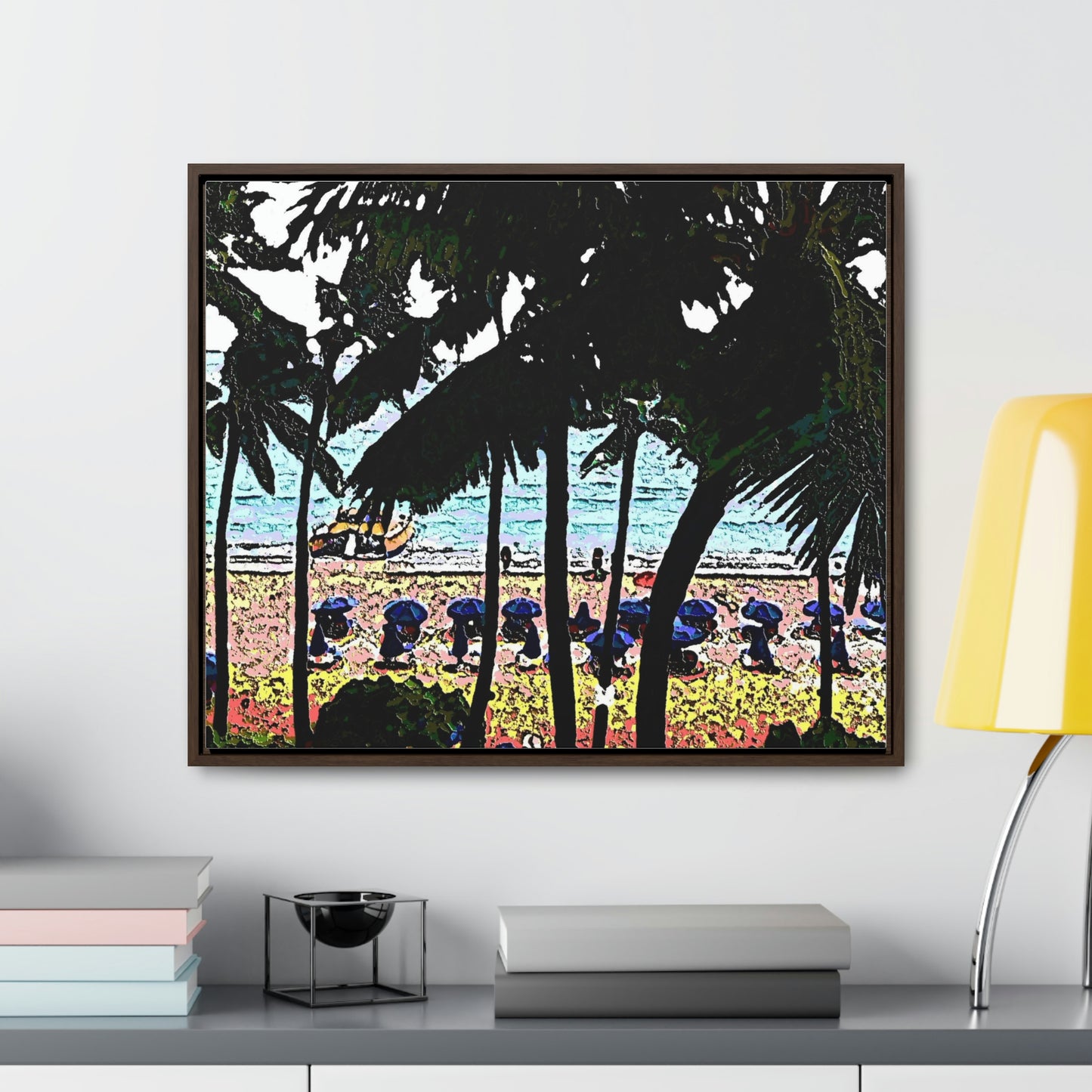 Gallery Canvas Wraps, Horizontal Frame ... "A Beautiful Beach Amongst The Palms" ... The Outrigger Waikiki, Honolulu, Oahu ... Original Works ...