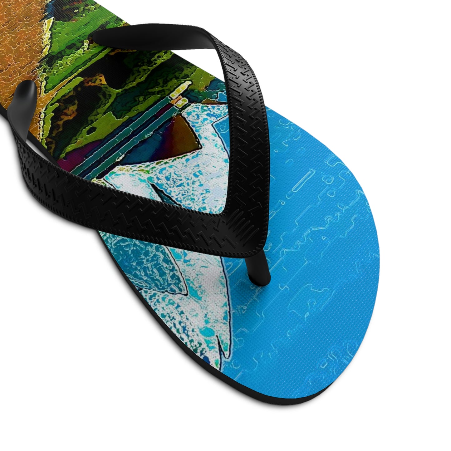 Unisex Flip-Flops ... 'Bahai'i House-Of-Worship' ... "Lotus Temple: Delhi, India, 2008" ... Original Works ...