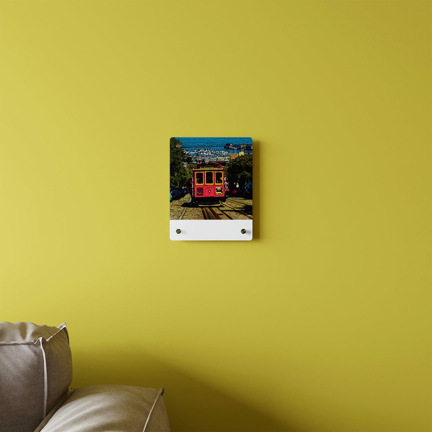 Acrylic Wall Art Panels ... San Francisco ... 'A Rice-A-Roni-A-San Francisco Treat' ... "A Cable Car Classic" ... Family Archives: 1973 ... Original Works ...