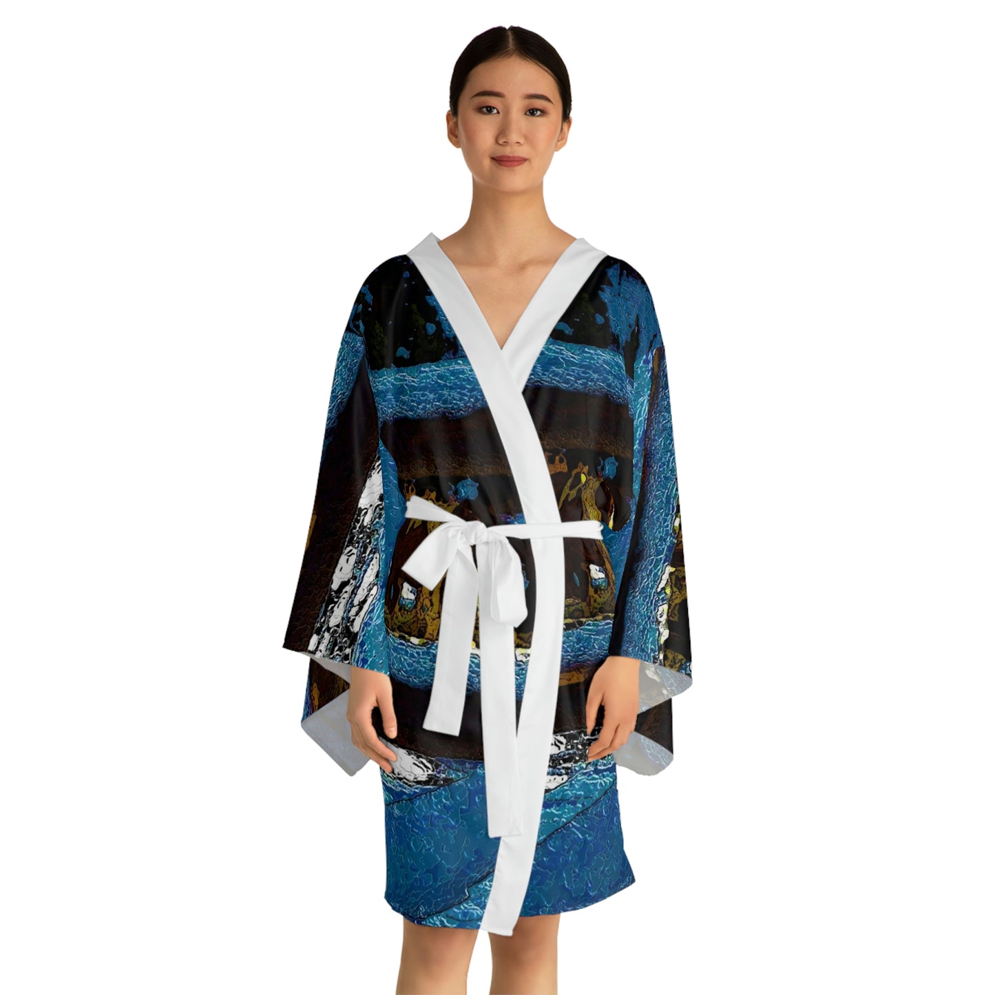Long Sleeve Kimono Robe ...  A Horse ... A Saddle ...  Foraging Through The Snow ...  An_Asses 'Cry' ... Central Idaho, November 2022 ...  Original Works ..