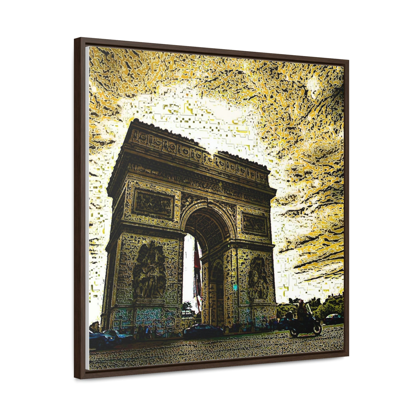 Gallery Canvas Wraps, Square Frame ...  L'Arc de Triomphe ... 'Barbara Joan Bonnell-Holt Photo' ... Circa 1972 ... Oringinal Works ...