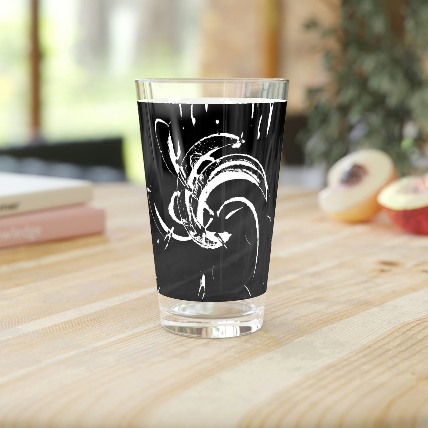 Pint Glass, 16oz ... "Waning Moon" ... Central Idaho ... October 2022 ... Rendering Time: 22 Hours ... Original Works ...