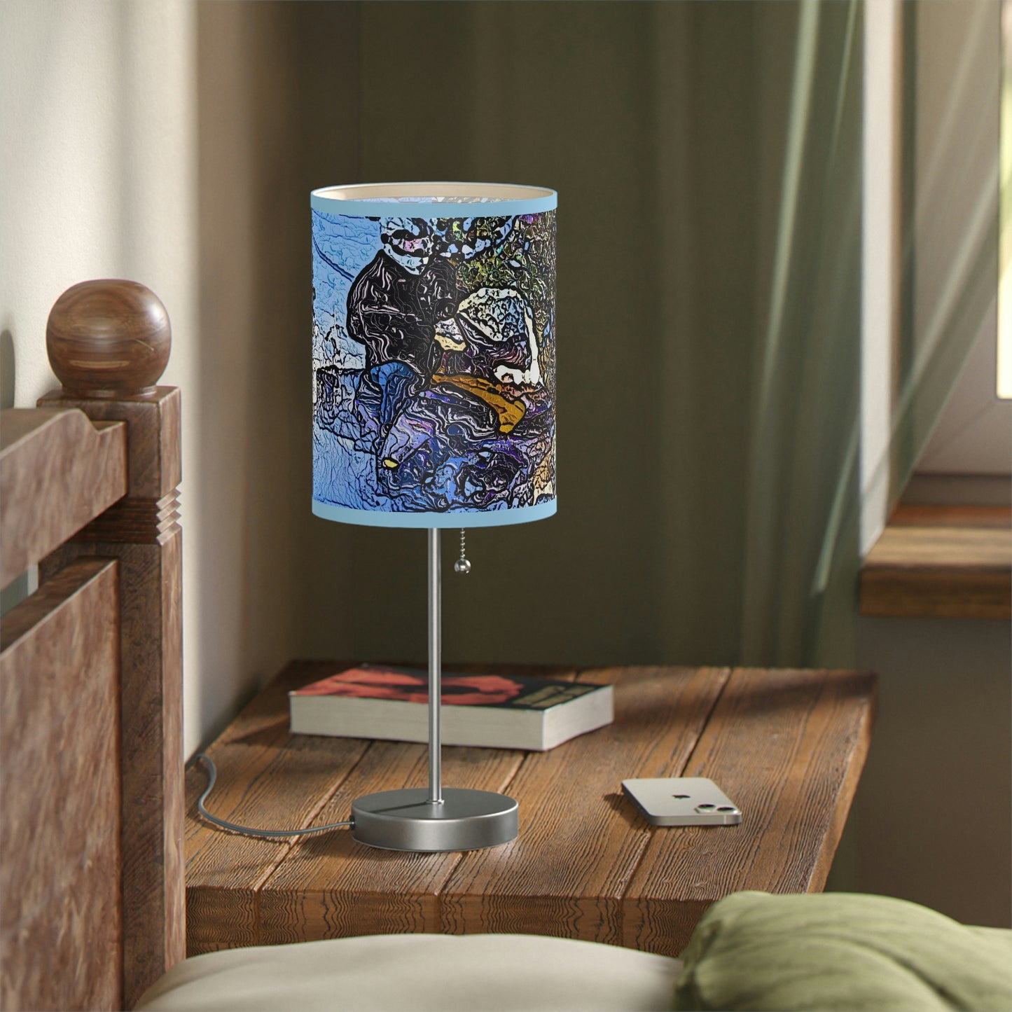Lamp on a Stand, US|CA plug ... Blasting Through-The-Powder ... 'Central Idaho Mounains ... ' 2Dec22 ...