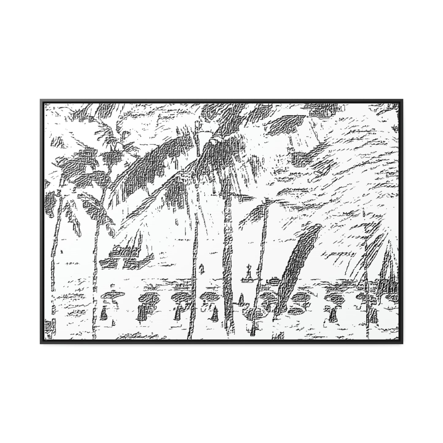 Gallery Canvas Wraps, Horizontal Frame ... "The Royal Hawai'ian: Waikiki Beach_Beach" ... Honolulu, HI ... Ocotber 2014 (Halloween) ... Original Works ...