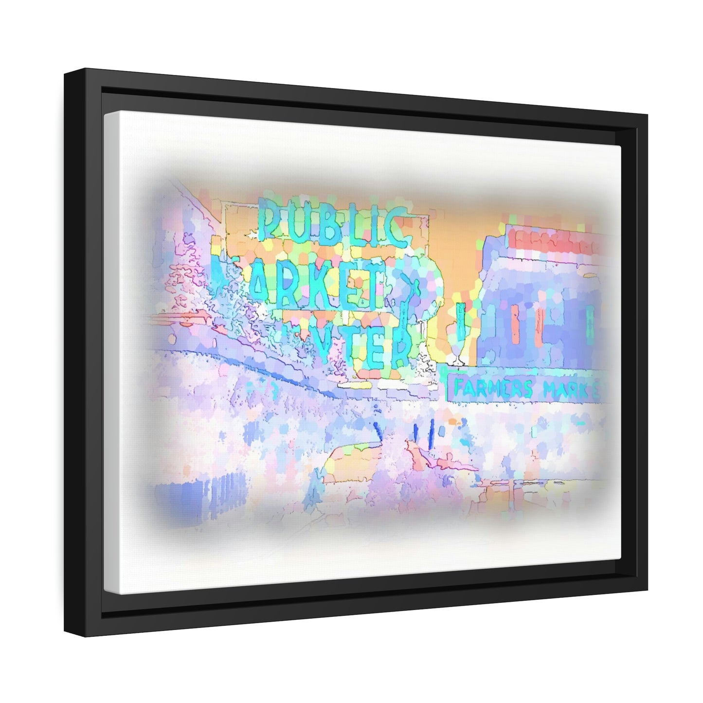 Matte Canvas, Black Frame ... PPM: Pike Place Market ... Original Work ... Winter 2022 ...
