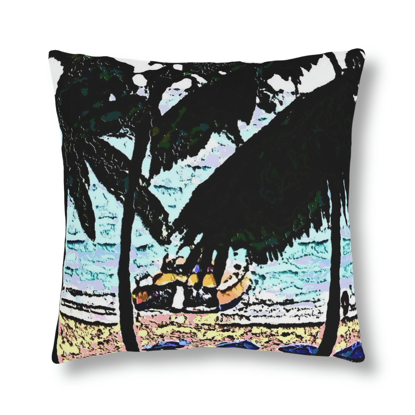 Waterproof Pillows ... "A Beautiful Beach Amongst The Palms" ... The Outrigger Waikiki, Honolulu, Oahu ... Original Works ...