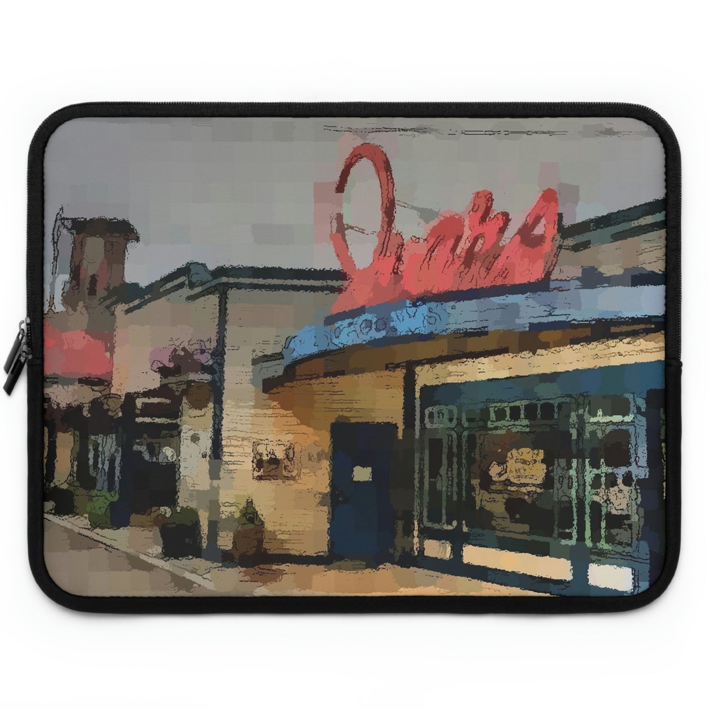 Laptop Sleeve ...  In-A-Hurry & Stressed? ... Remember: Keep "Clam" ... Clam_Happy ...  'Ivars: Seattle Waterfront' ... Personal Archives ... Original Works ...