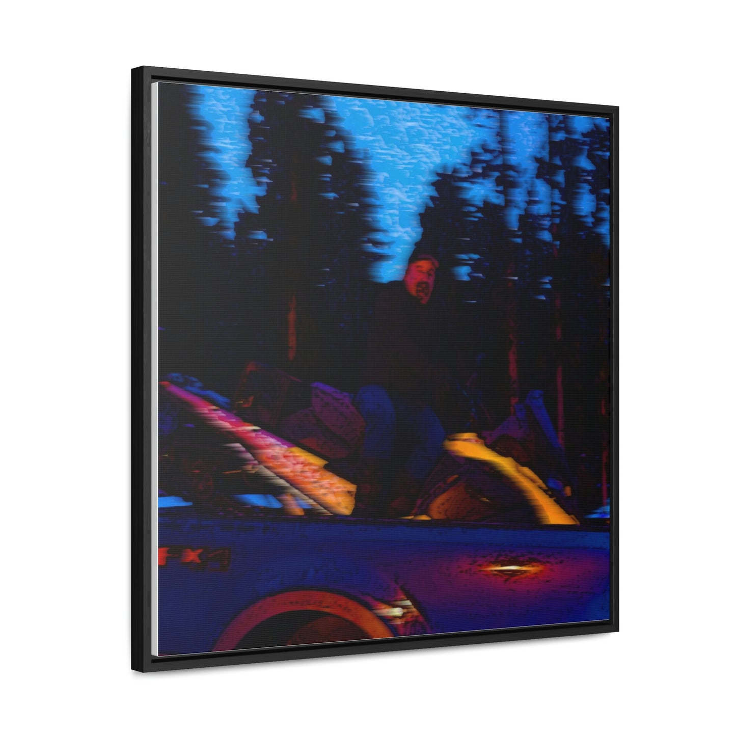 Gallery Canvas Wraps, Square Frame ... Two Modes Of Winter Transportation ... "Which One To Drive Next?" ... Choices-Choices-Choices ... Circa 4Jan23 ... Original Works ...