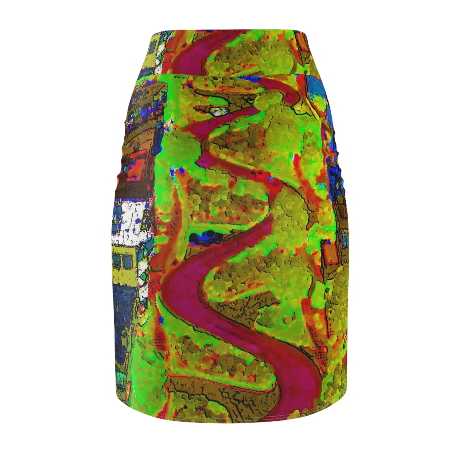 Women's Pencil Skirt ... A Crazy Street ... 'Eight Winding Curve-Switchbacks' ... "Lombard Street, San Francisco, CA' ... Family Archives: 1970's ... Original Works ...