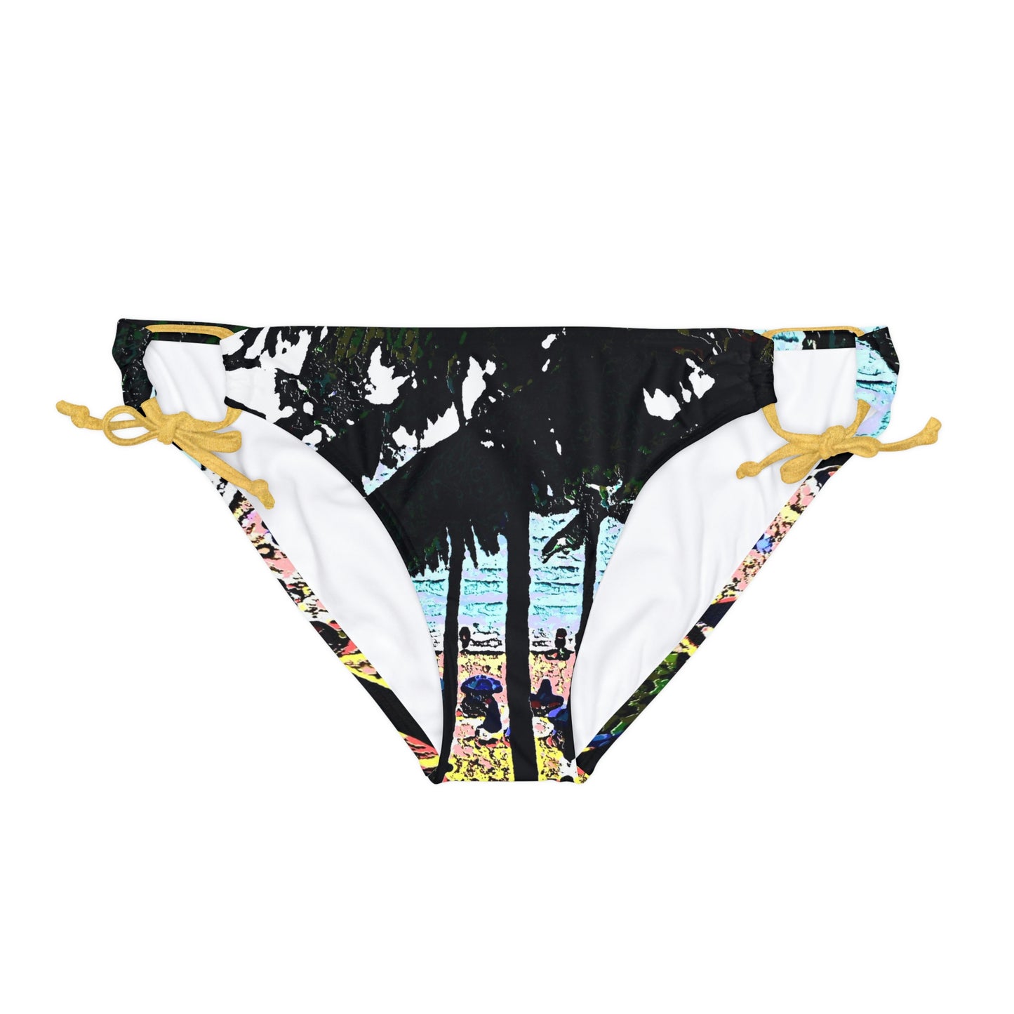 Loop Tie Side Bikini Bottom ...  "A Beautiful Beach Amongst The Palms" ... The Outrigger Waikiki, Honolulu, Oahu ... Original Works ...