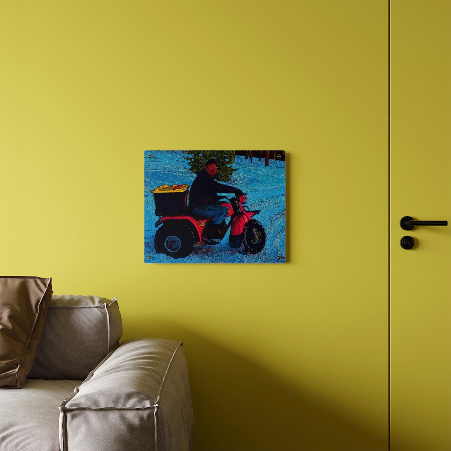 Acrylic Wall Art Panels ... There's 2-Wheelin ... There's 4-Wheelin ... 'And-Of-Course' ... "There's 3-Wheelin-In-The-Snow" ...  Original Works ...