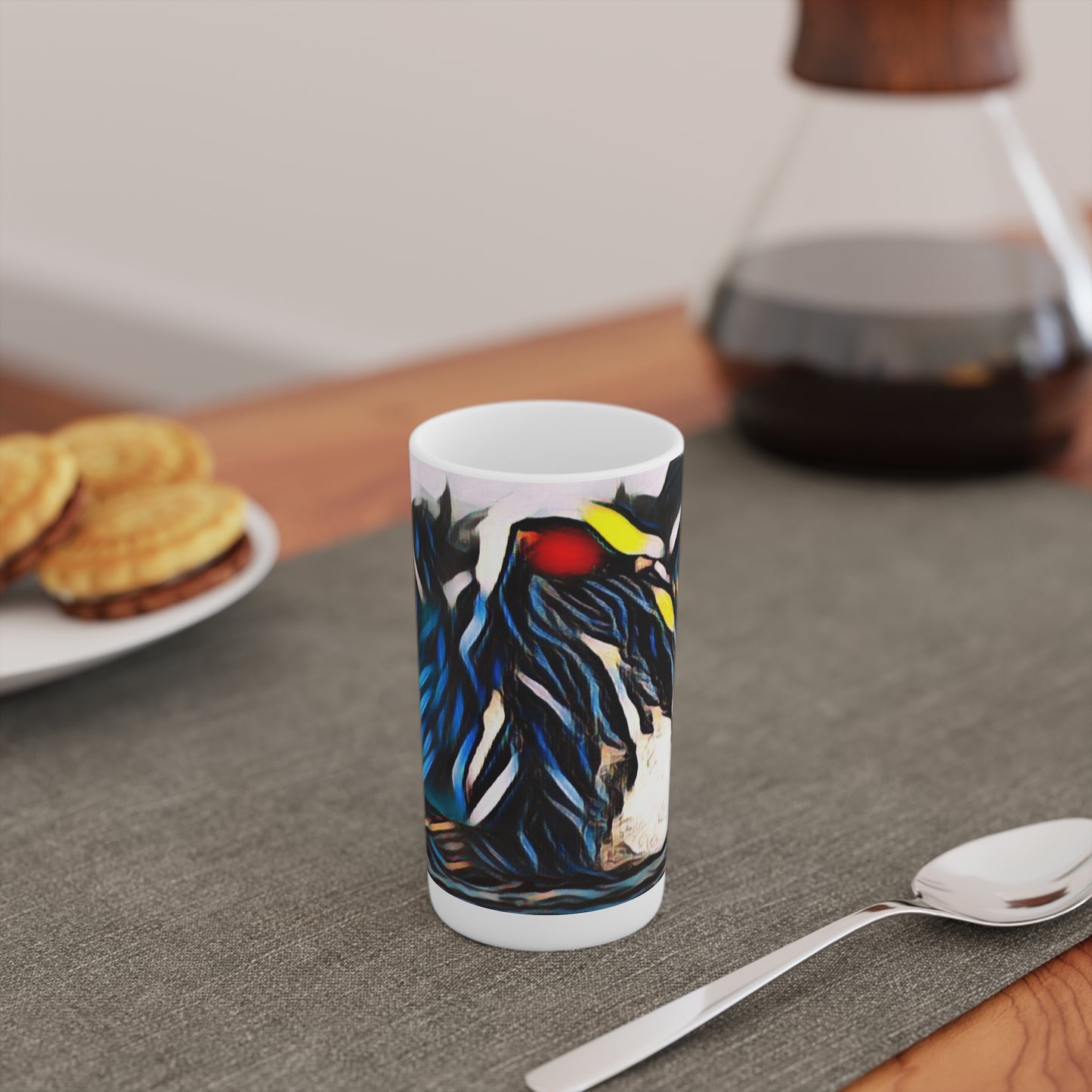 Conical Coffee Mugs (3oz, 8oz, 12oz) ... "Ken's Favourite Humpback Breach" ... Circa: 21st Century ... Maui, HI ... Original Works ...