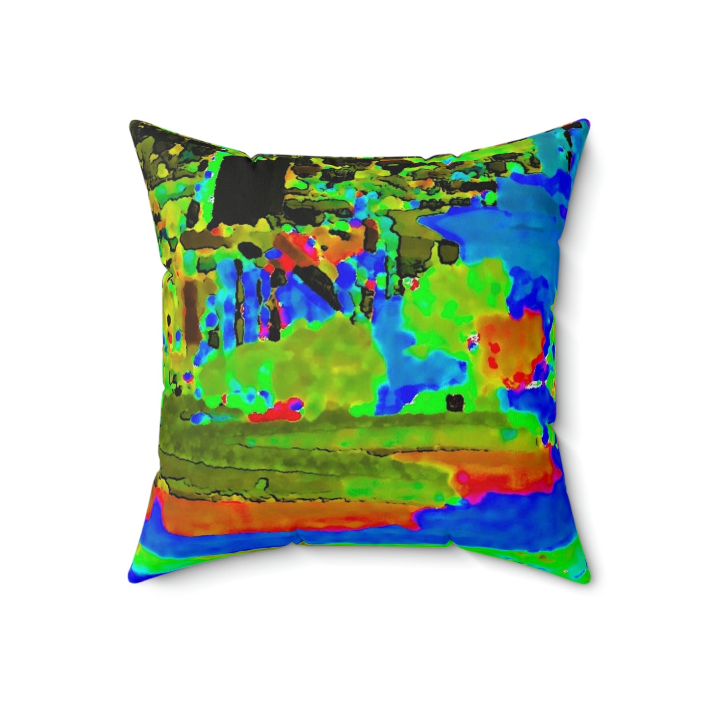 Faux Suede Square Pillow ..."Lombard Street San Francisco, CA, USA" ... Family Archives 1970's ... Original Works ...