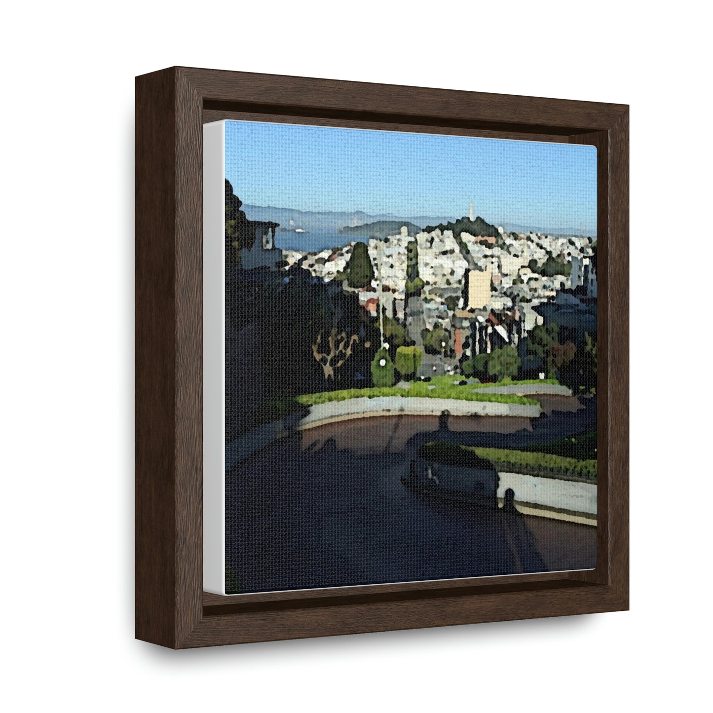 Gallery Canvas Wraps, Square Frame ...  "Lombard Street San Francisco, CA, USA" ... Family Archives 1970's ... Original Works ...