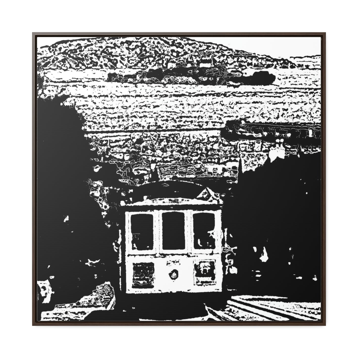 Gallery Canvas Wraps, Square Frame /// San Francisco ... 'A Rice-A-Roni-A-San Francisco Treat' ... "A Cable Car Classic" ... Family Archives: 1973 ... Original Works ...