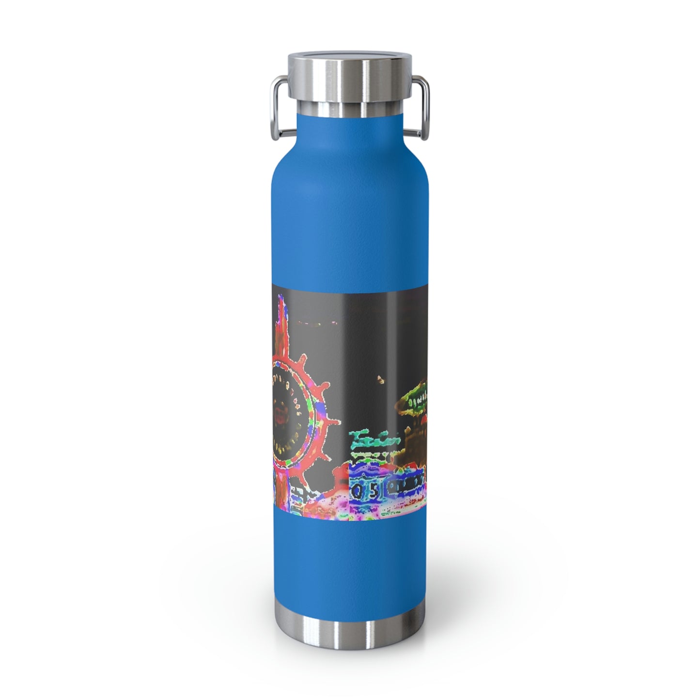Copper Vacuum Insulated Bottle, 22oz ... "No.9 Fishermen's Grotto - Fishermen's Wharf, SF, California" ... Family Archives: 1970's ... Original Works ...