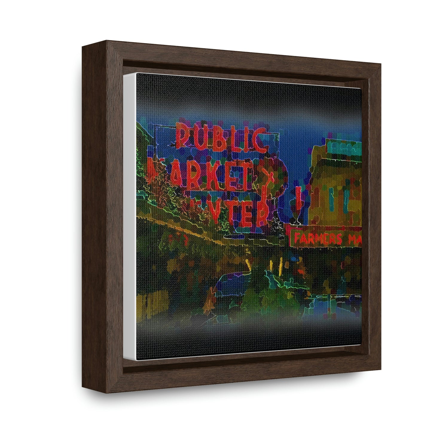 Gallery Canvas Wraps, Square Frame ... PPM: Pike Place Market ... Original Work ... Winter 2022 ...