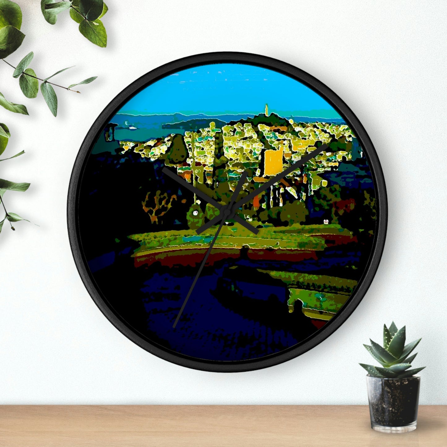 Wall clock ... "Lombard Street San Francisco, CA, USA" ... Family Archives 1970's ... Original Works ...