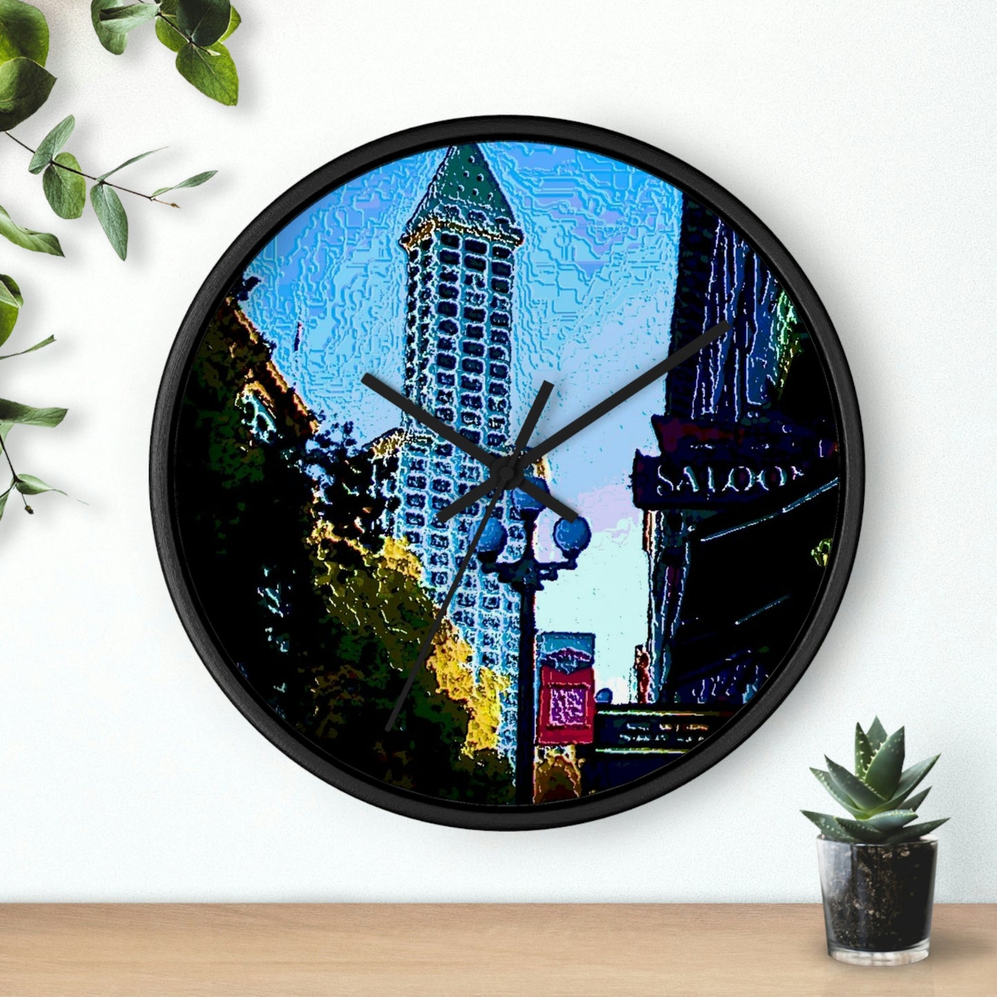 Wall clock ..  Pioneer Square & Smith Tower ... 'That World Famous View' ... Colleague Supplied Photo ... Original Works ...