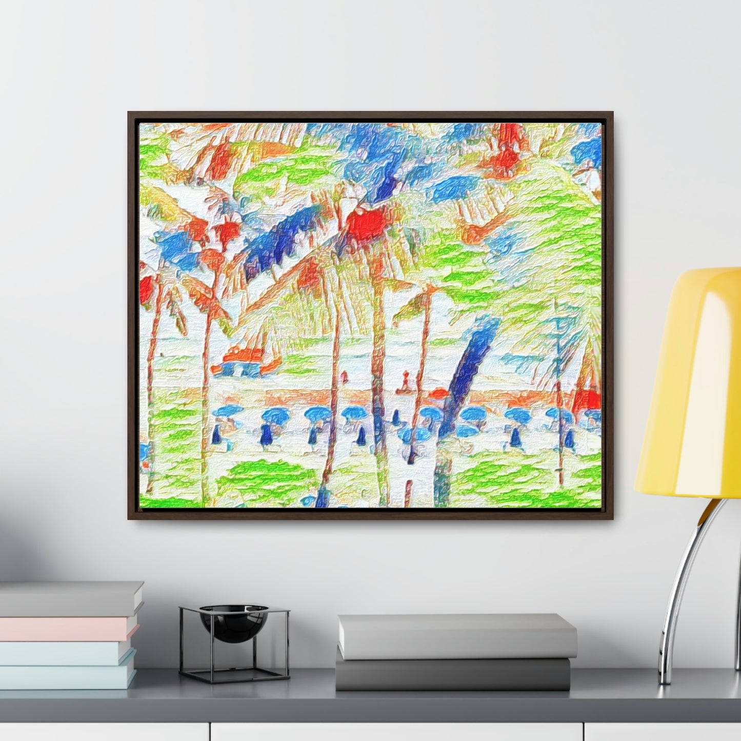 Gallery Canvas Wraps, Horizontal Frame ... "The Royal Hawai'ian: Waikiki Beach_Beach" ... Honolulu, HI ... Ocotber 2014 (Halloween) ... Original Works ...