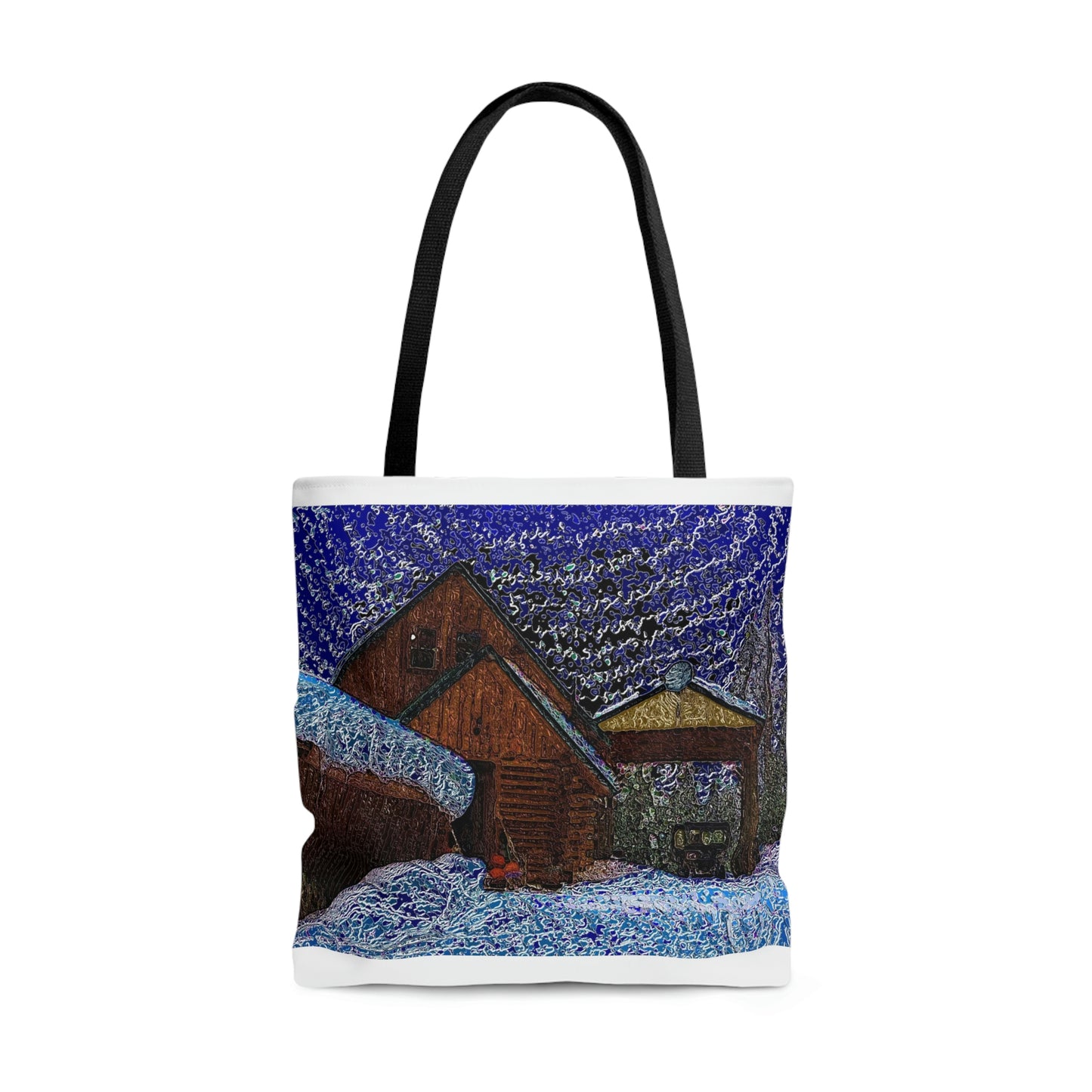 AOP Tote Bag ... "Have A Picnic With ... 'Van Gogh In-The-Snow' ... ". Original Piece.