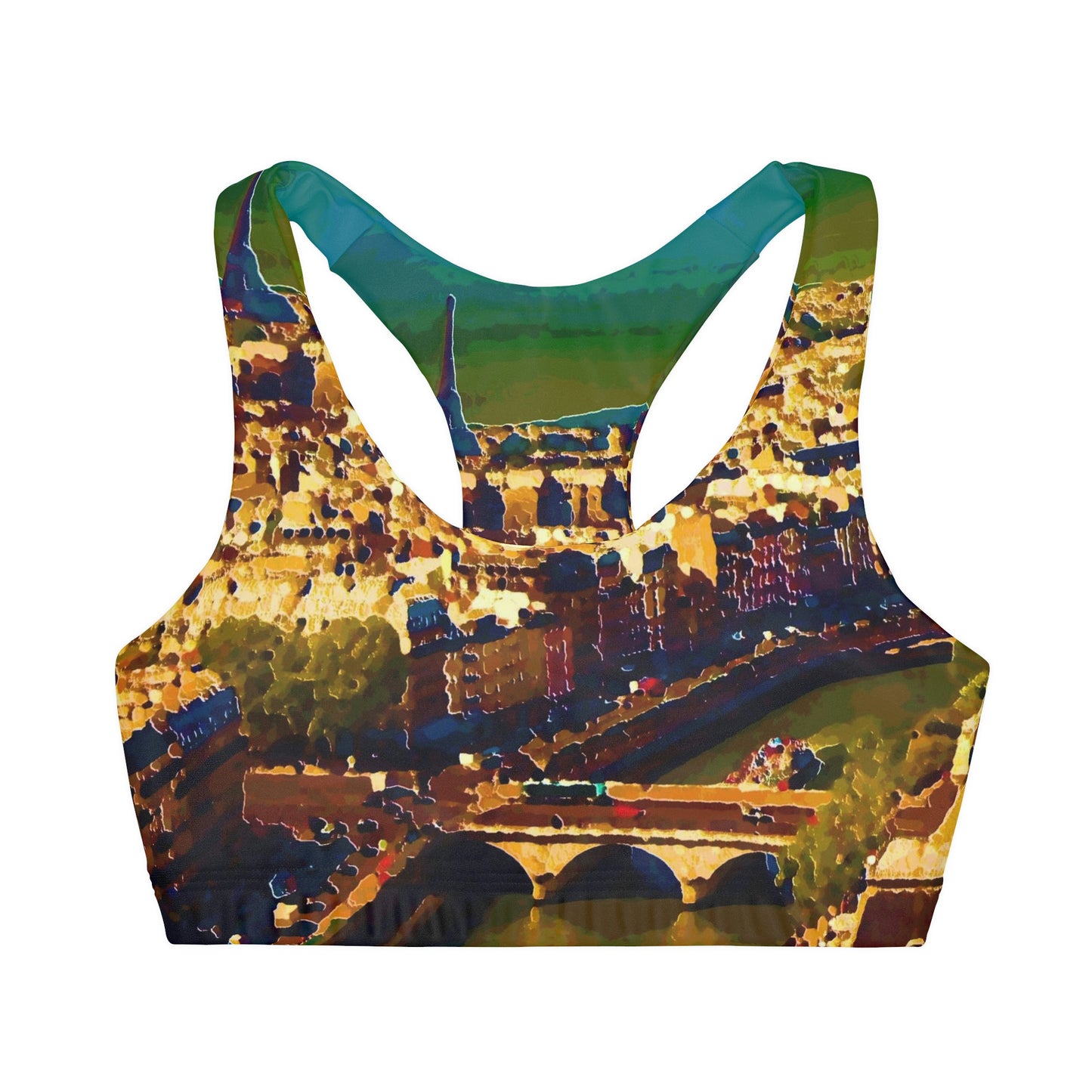 Girls' Double Lined Seamless Sports Bra ...  Au Paris ... "Along The River Seine" ... Barbara Joan Bonnel-Holt: 1972 ... Original Works ...
