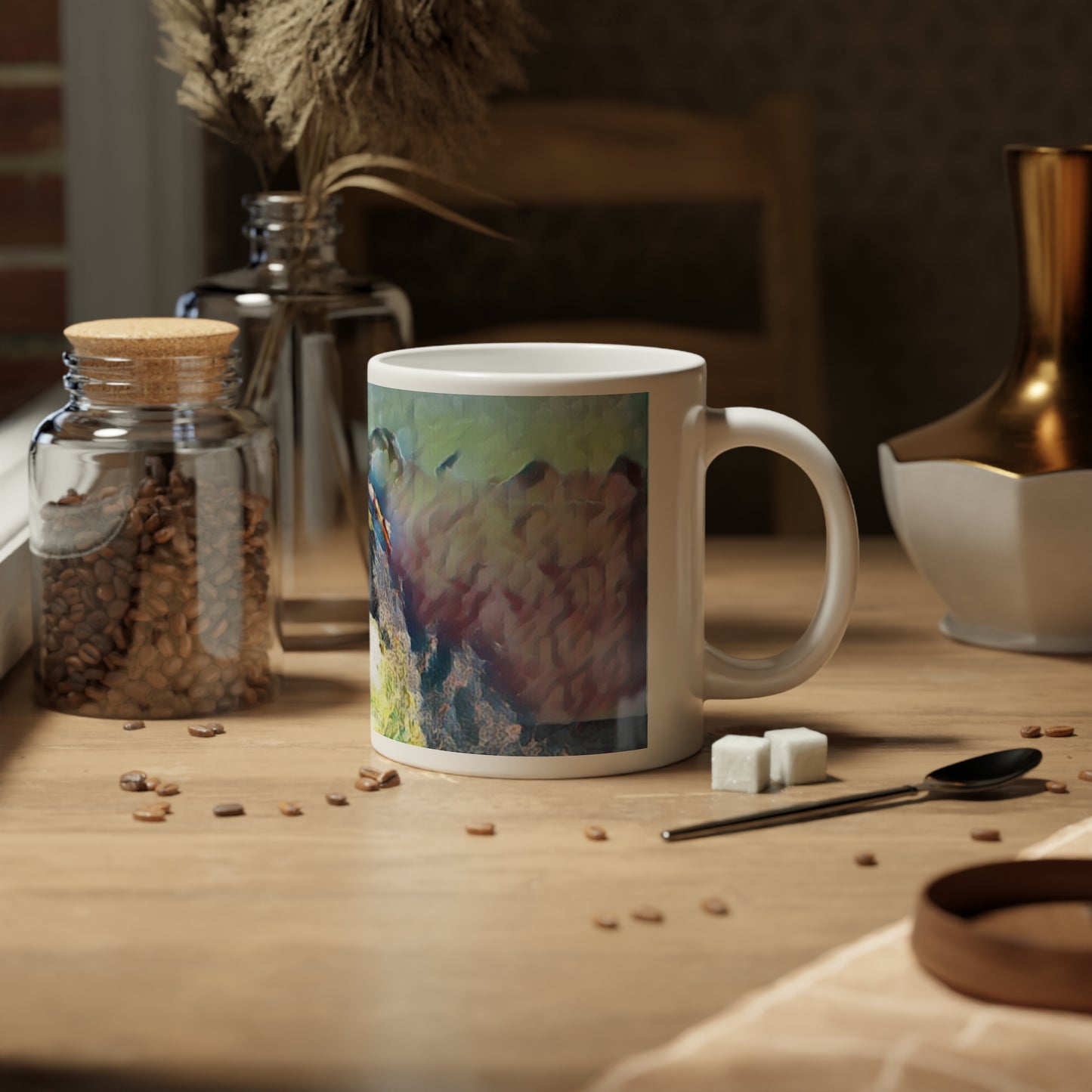 Jumbo Mug, 20oz ... An Extraordinary Humpback Breach ... 'With Explosive Energy' ... Family Archives (KPH) ... Circa: 21st Century. Maui, HI ... Original Works ...