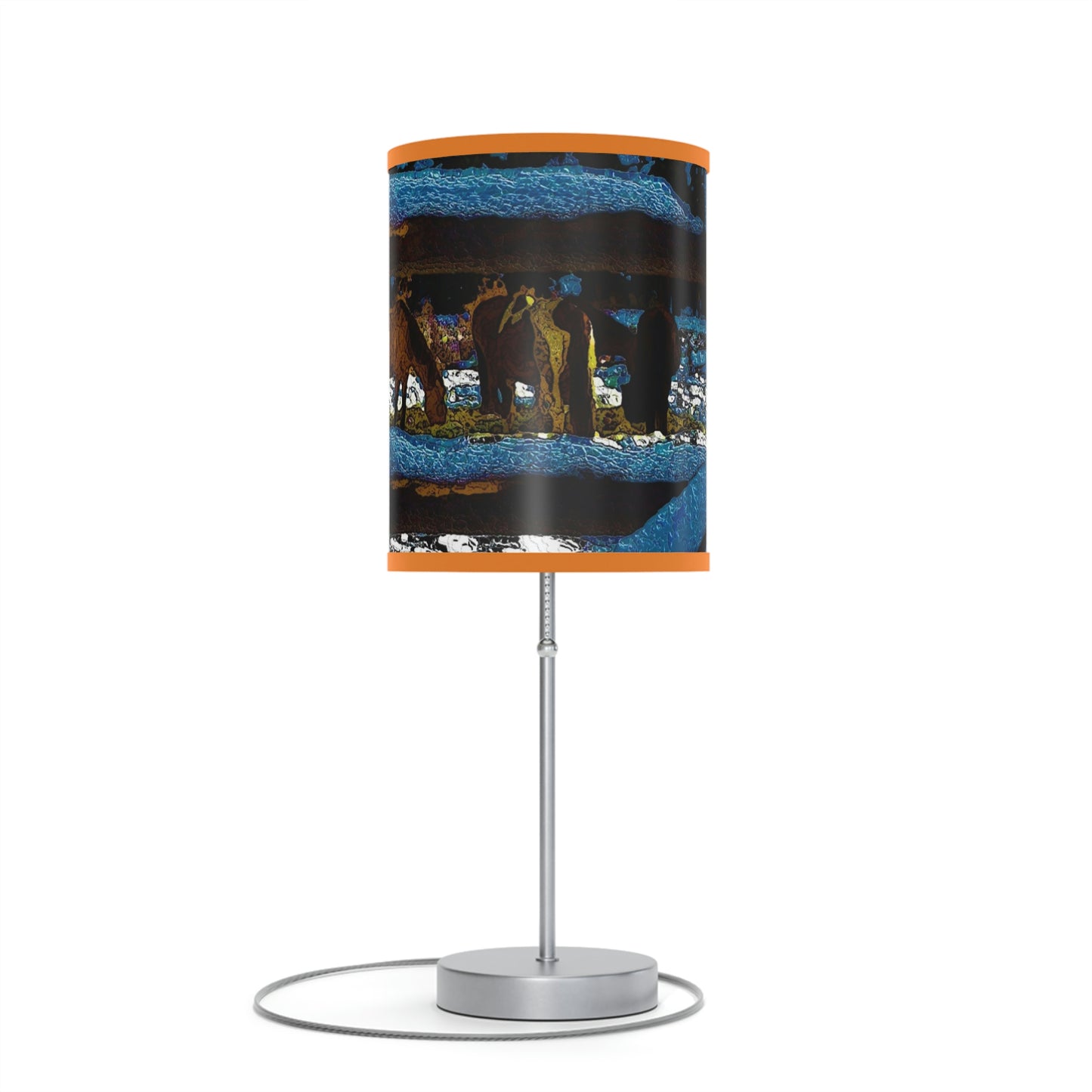 Lamp on a Stand, US|CA plug ... Corraled Horses In Winter ... Central Idaho, 5,600 Ft. Elevation