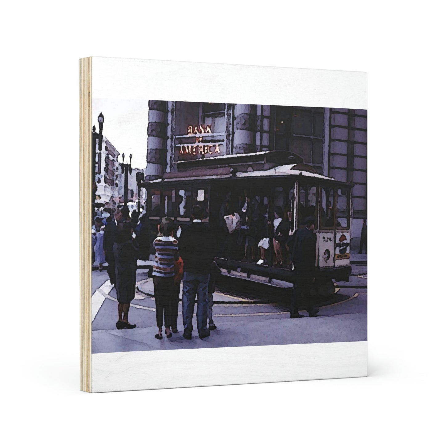 Wood Canvas ... San Francisco ... 'Rice-A-Roni-A-San Francisco Treat' ... "A Cable Car Classic" ... Family Archives: 1973 ... Original Works ...