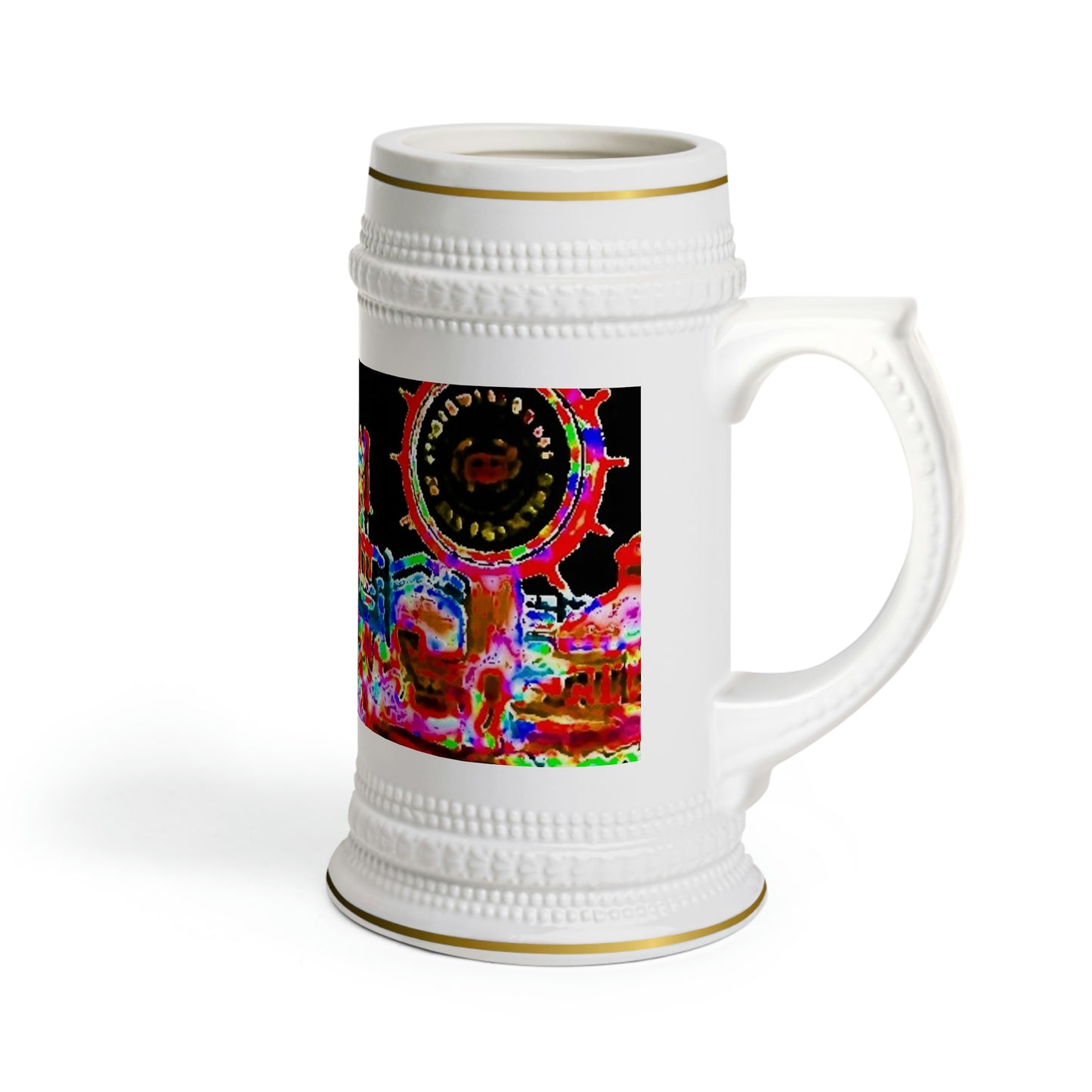 Beer Stein Mug ... "No.9 Fishermen's Grotto - Fishermen's Wharf, SF, California" ... Family Archives: 1970's ... Original Works ...