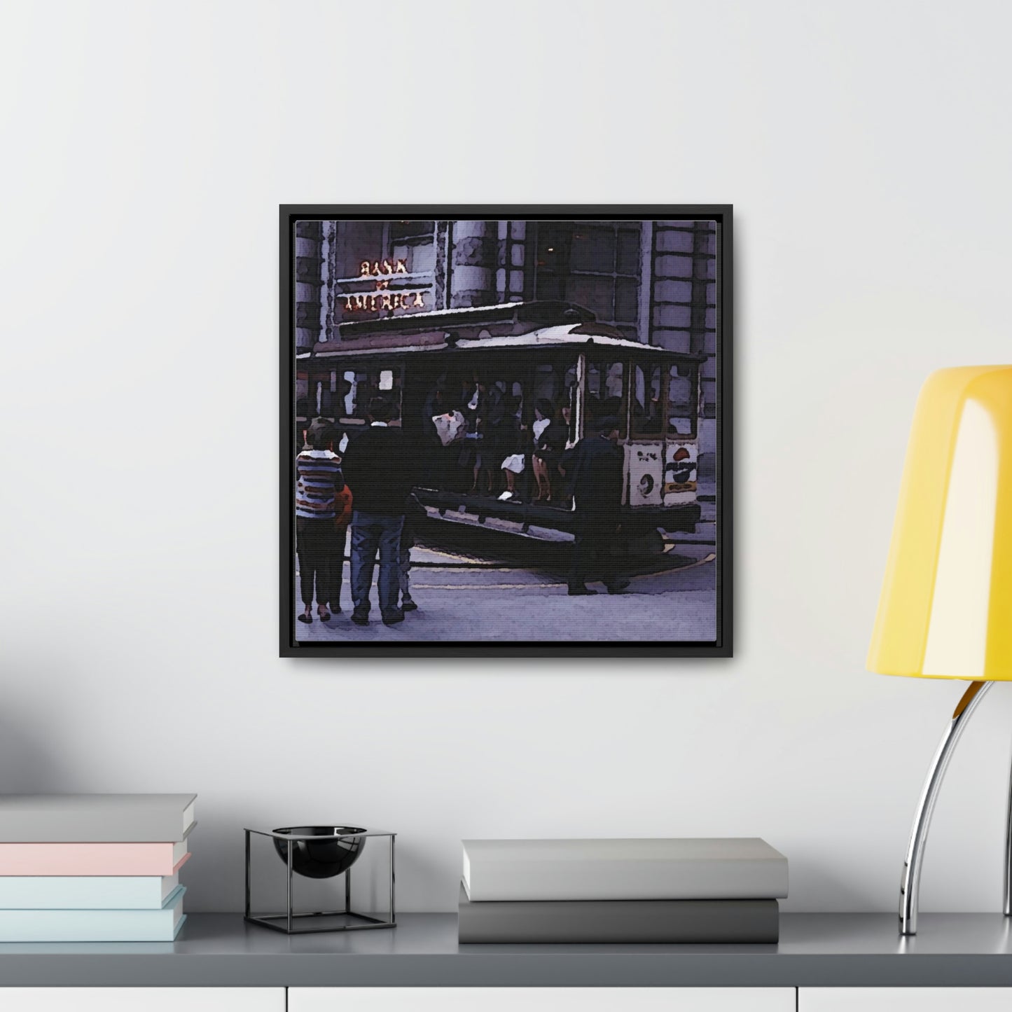 Gallery Canvas Wraps, Square Frame ... San Francisco ... 'Rice-A-Roni-A-San Francisco Treat' ... "A Cable Car Classic" ... Family Archives: 1973 ... Original Works ...