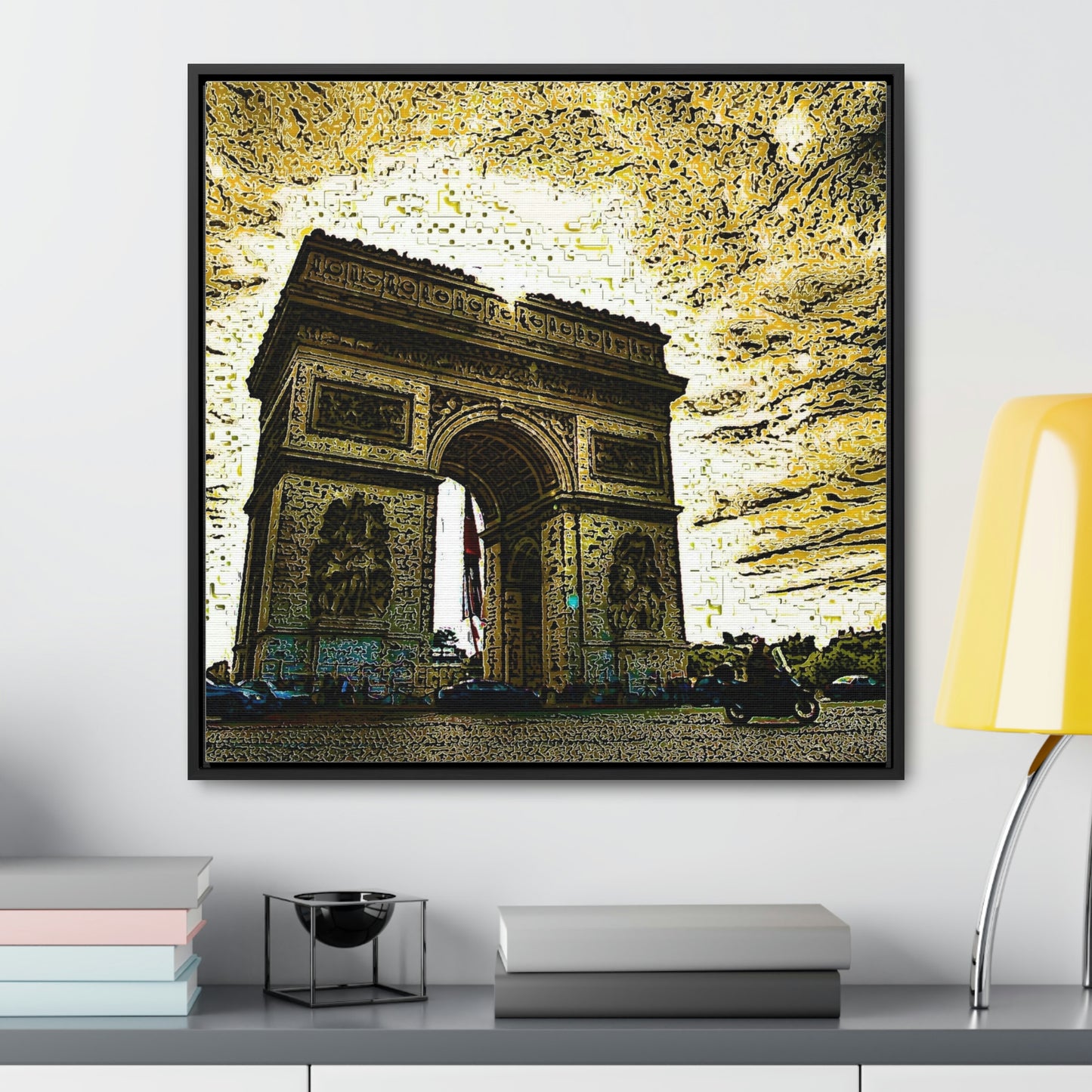 Gallery Canvas Wraps, Square Frame ...  L'Arc de Triomphe ... 'Barbara Joan Bonnell-Holt Photo' ... Circa 1972 ... Oringinal Works ...