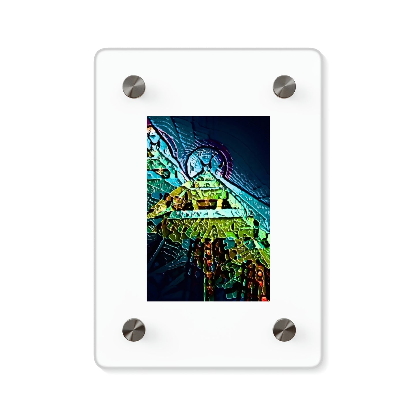 Acrylic Wall Art Panels ... "Seattle's World Fair" ... Below Space Needle 'Looking Up' ... On A Very Rainy Morning (Father's Family Photo). ... Original ...
