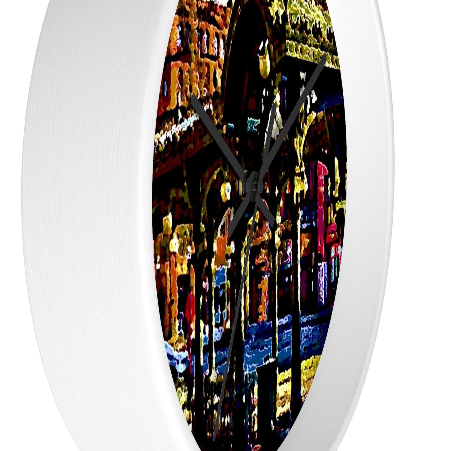 Wall clock ... A Very Fine Place To Meet ... To Catch The Bus ... 'To Find A Friend' .. Just-To-Hangout ... Dr FJHolt Base Photo ... Original Works ...