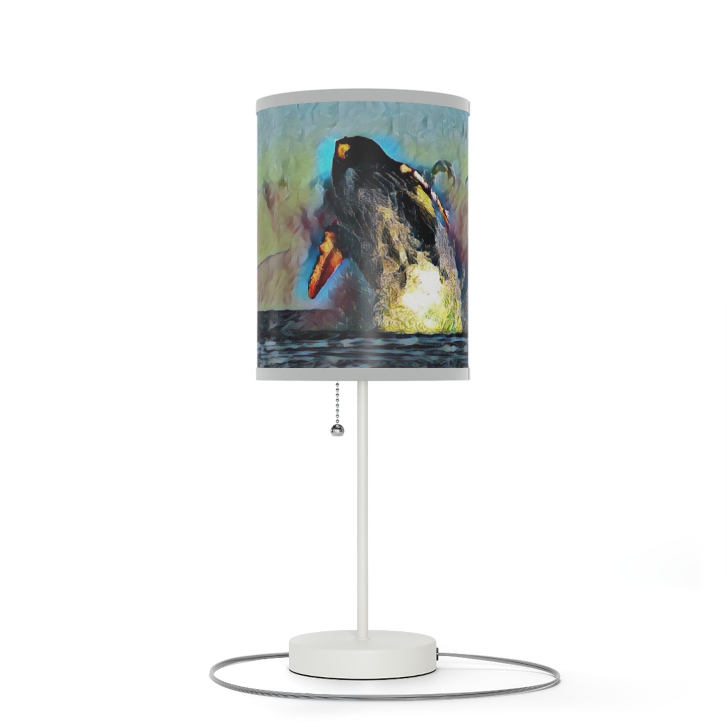 Lamp on a Stand, US|CA plug ... An Extraordinary Humpback Breach ... 'With Explosive Energy' ... Family Archives (KPH) ... Circa: 21st Century. Maui, HI ... Original Works ...