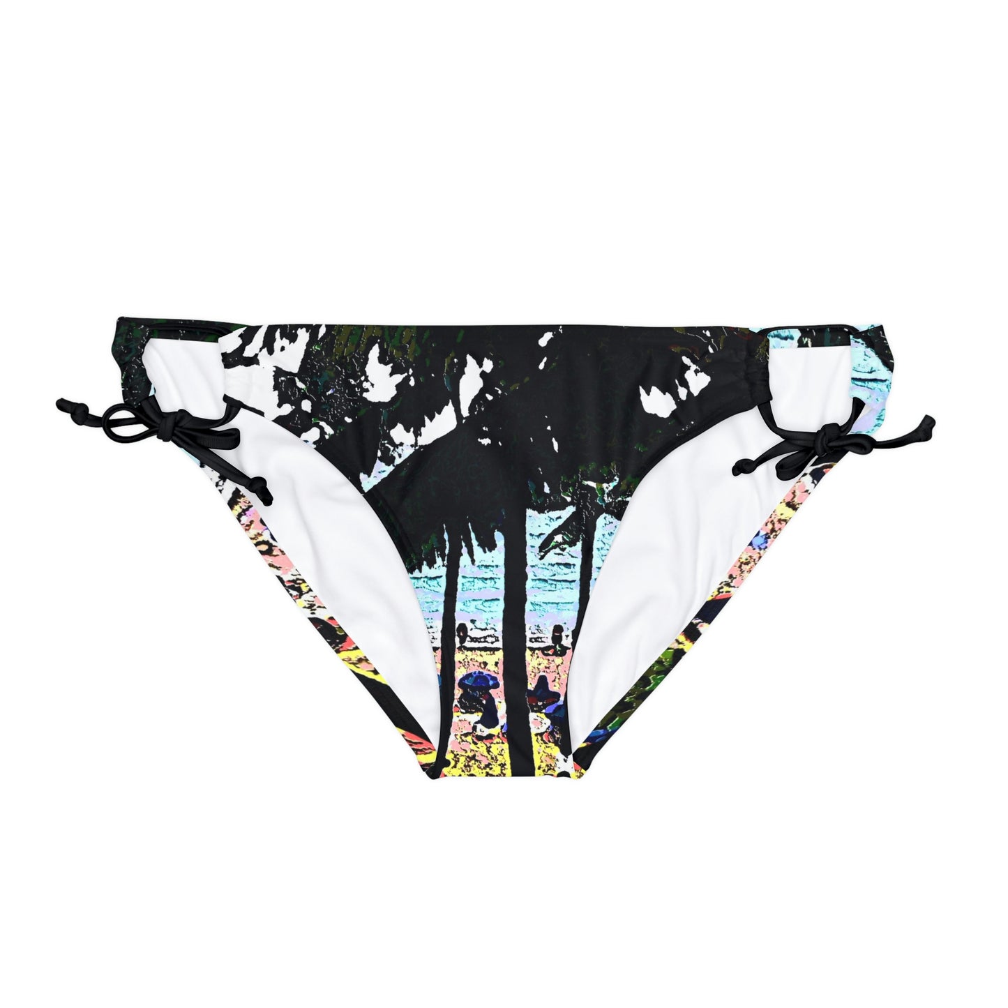 Loop Tie Side Bikini Bottom ...  "A Beautiful Beach Amongst The Palms" ... The Outrigger Waikiki, Honolulu, Oahu ... Original Works ...