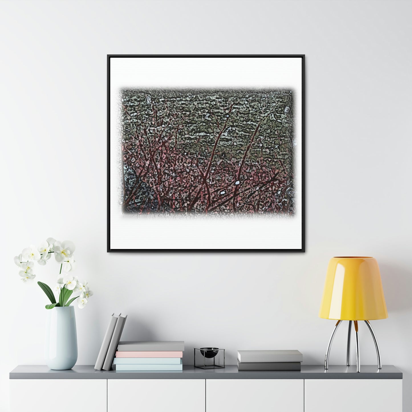 Gallery Canvas Wraps, Square Frame ... "A River Runs Through It" ... Red-Osier-Dogwood (Cornus Stonlifera 'Rubra') .. Original Works ... Central Idaho ...