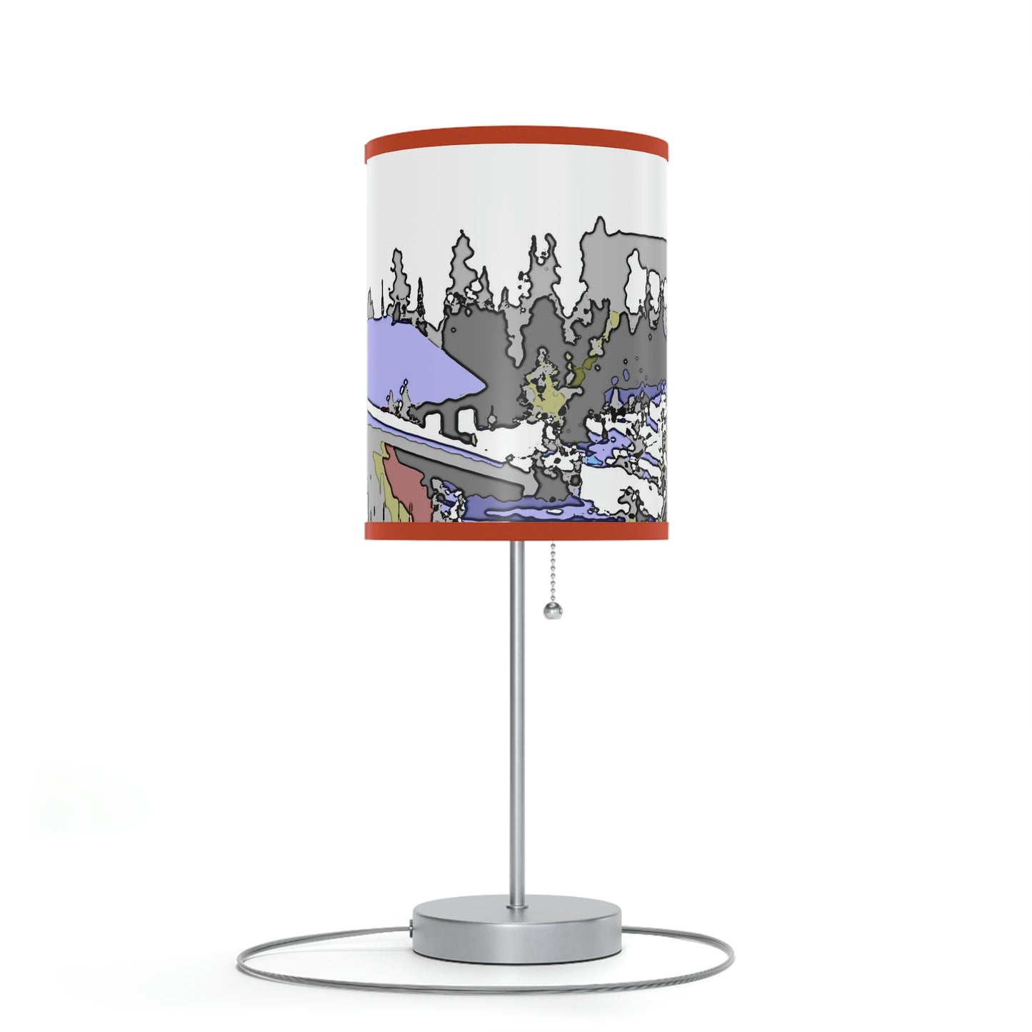 Lamp on a Stand, US|CA plug "A Very Remote Mountain Neighborhood" ... Only Cabins In This Environment ... Cenrtal Idaho ...