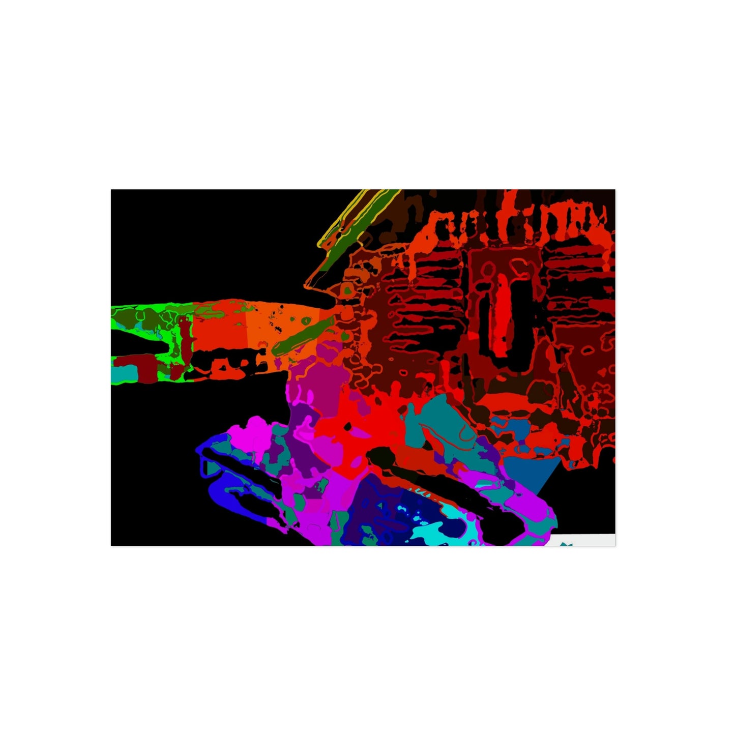 Aluminum Composite Panels ... "Lots of Color" ... 'The Reds, The Purples, The Pinks & The Blues ... All Contrasted Against The Black Of Snow' ... November 2022 ... Original Works ...