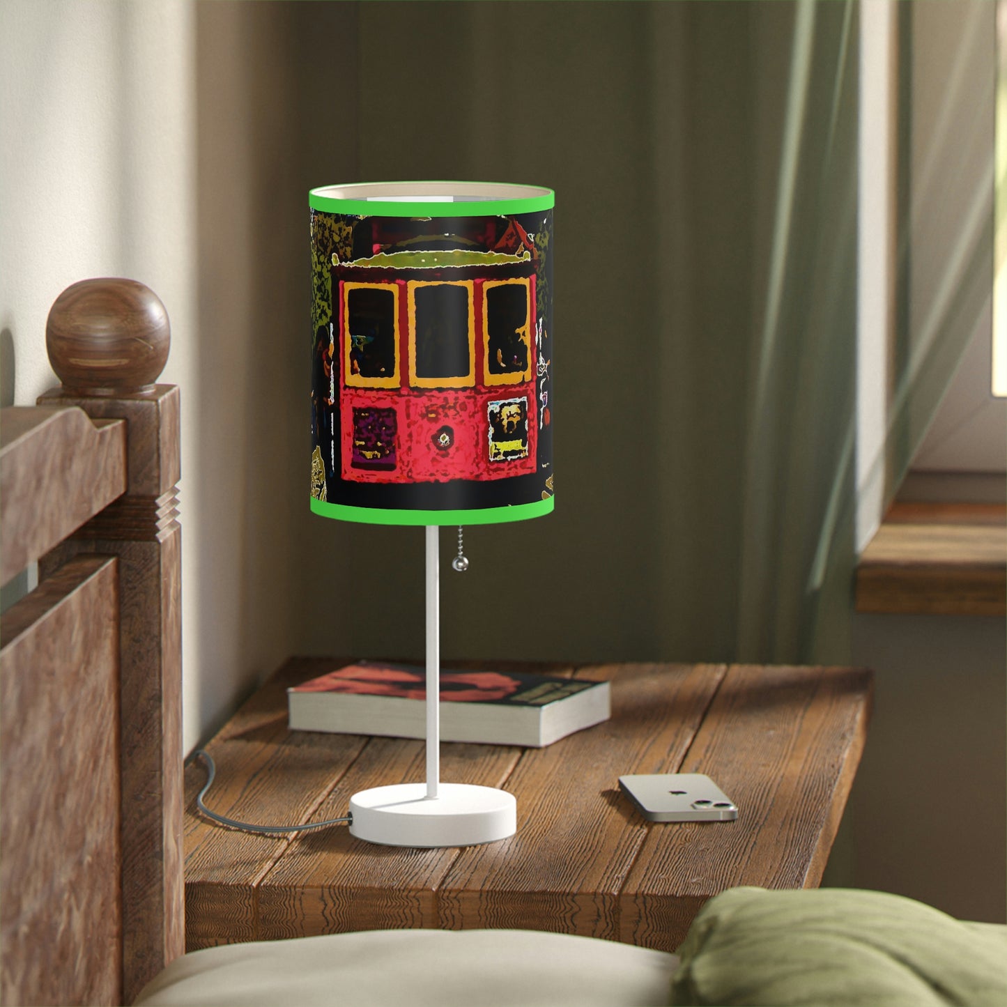 Lamp on a Stand, US|CA plug ... San Francisco ... 'A Rice-A-Roni-A-San Francisco Treat' ... "A Cable Car Classic" ... Family Archives: 1973 ... Original Works ...