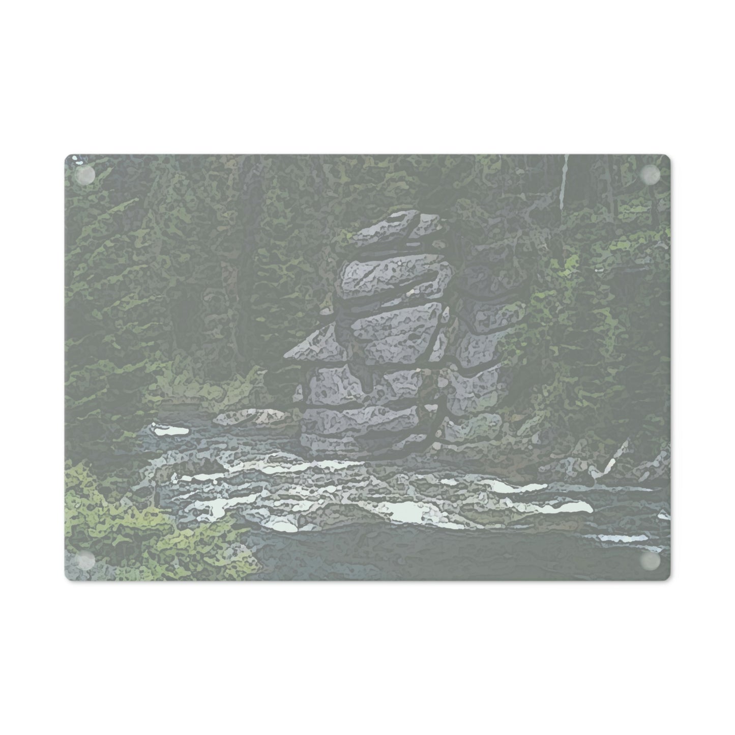 Cutting Board ..."I Am Innocent" ... Tricky-Dick Immortalized ... Nixon Rock: Along The River ... Central Idaho, Summer 2020 ... Original Works ...