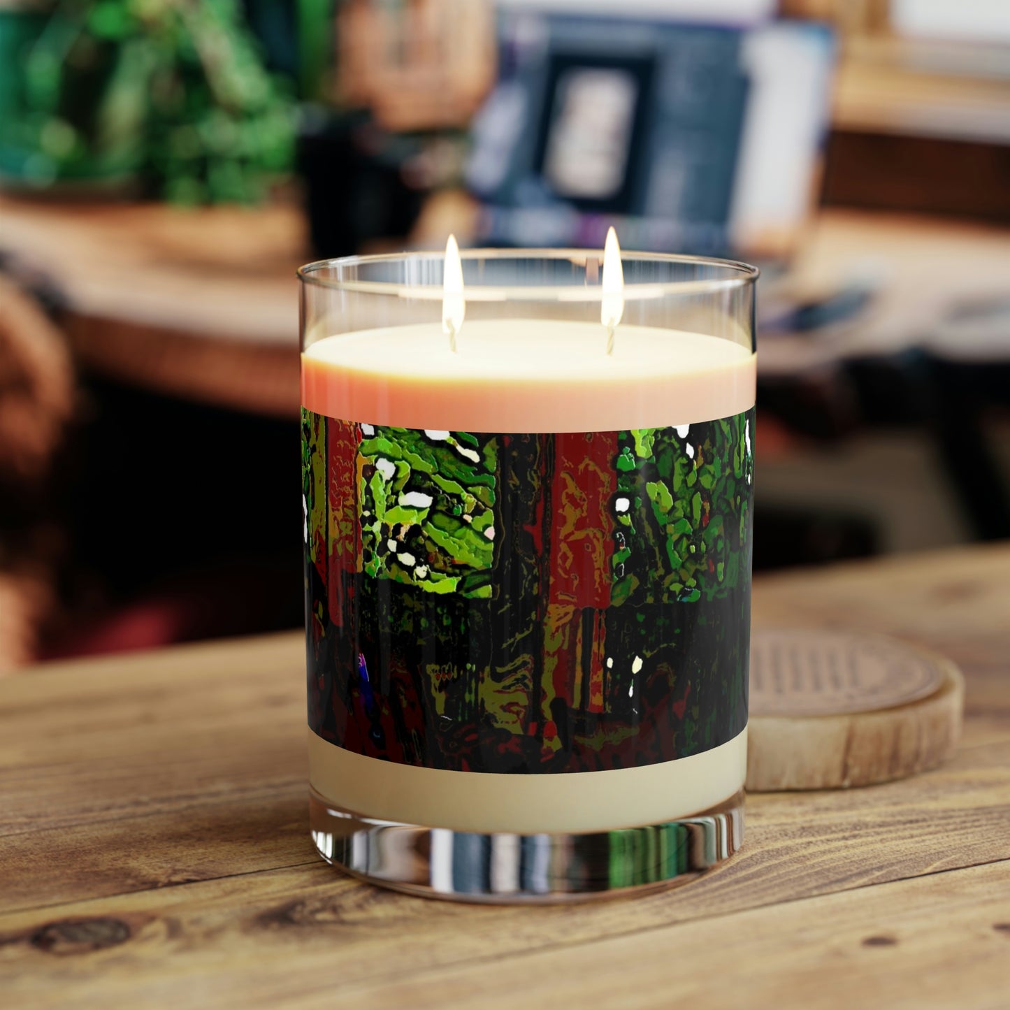 Scented Candle - Full Glass, 11oz ... Lanai & Rocking Chairs At: 'The Pink Palace' ... The Royal Hawai'ian ... Honolulu, HI ... '27Oct2014' ... Original Works ...