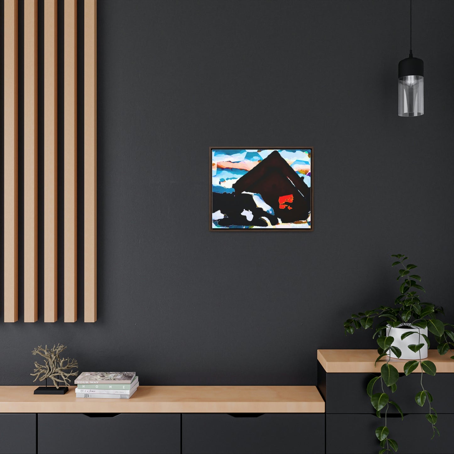 Gallery Canvas Wraps, Horizontal Frame ... After An Intense Snow Storm ... 'Digging Out' ... A Vehicle & Cabin "In The Mountains" ... March 2023 ... Original Works ...