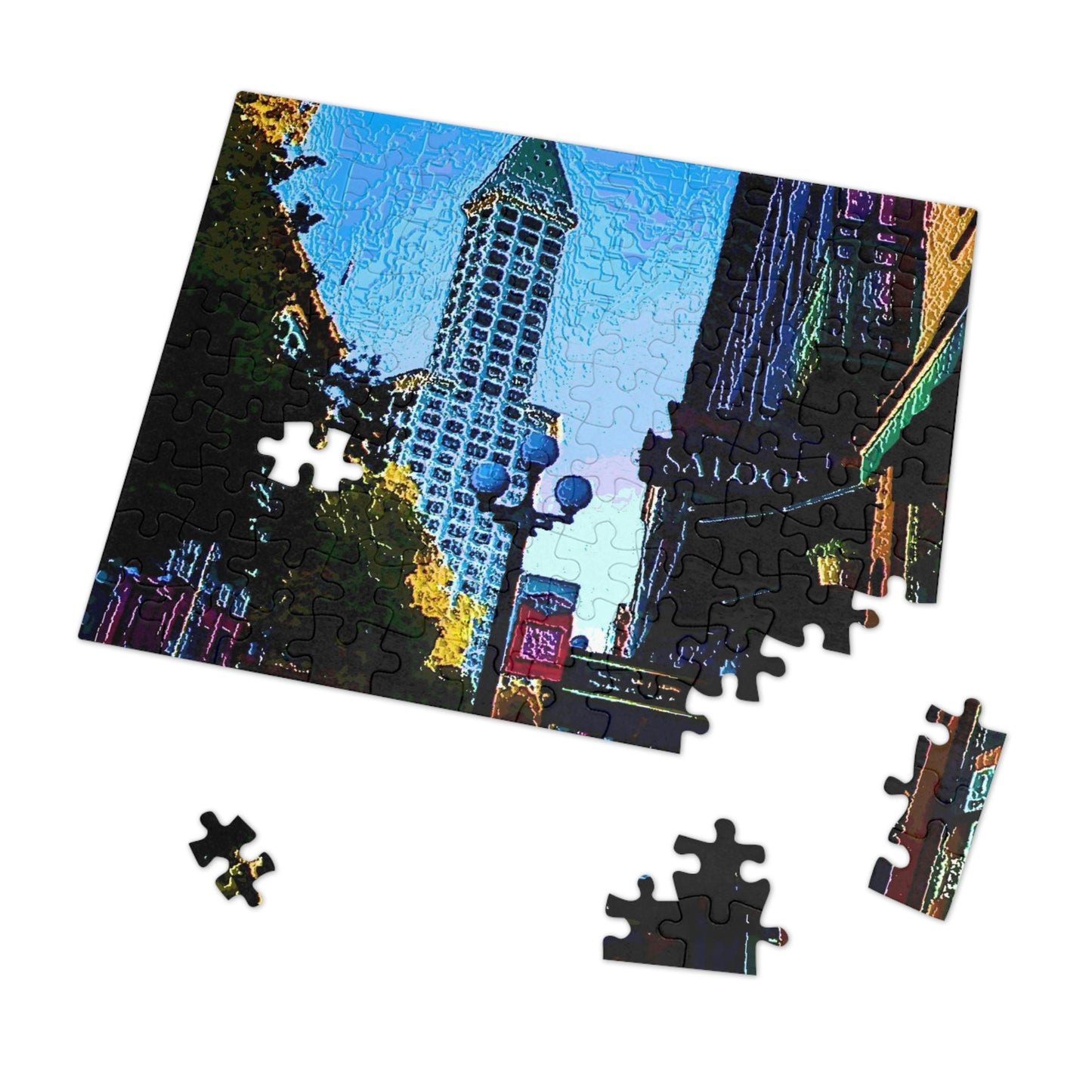 Jigsaw Puzzle (30, 110, 252, 500,1000-Piece) ...  Pioneer Square & Smith Tower ... 'That World Famous View' ... Colleague Supplied Photo ... Original Works ...