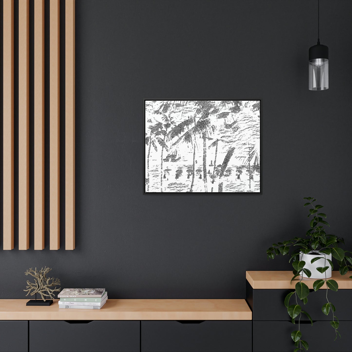 Gallery Canvas Wraps, Horizontal Frame ... "The Royal Hawai'ian: Waikiki Beach_Beach" ... Honolulu, HI ... Ocotber 2014 (Halloween) ... Original Works ...