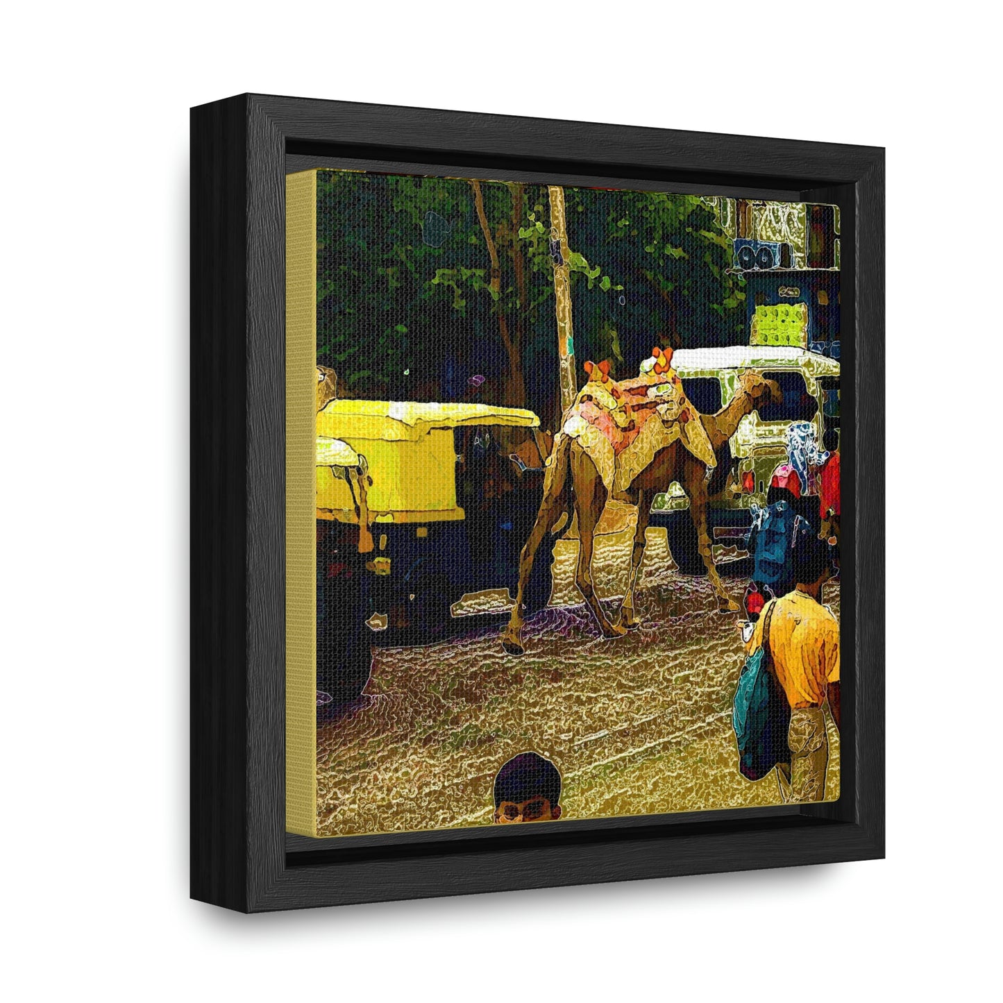 Gallery Canvas Wraps, Square Frame ... "Truckin'-Up-To-Buffalo ... 'Oops - Wrong Country' ... Truckin'-Up-To-New Delll -'E' ... " ... (Delhi, India) ... 5July2007. Original Works ...