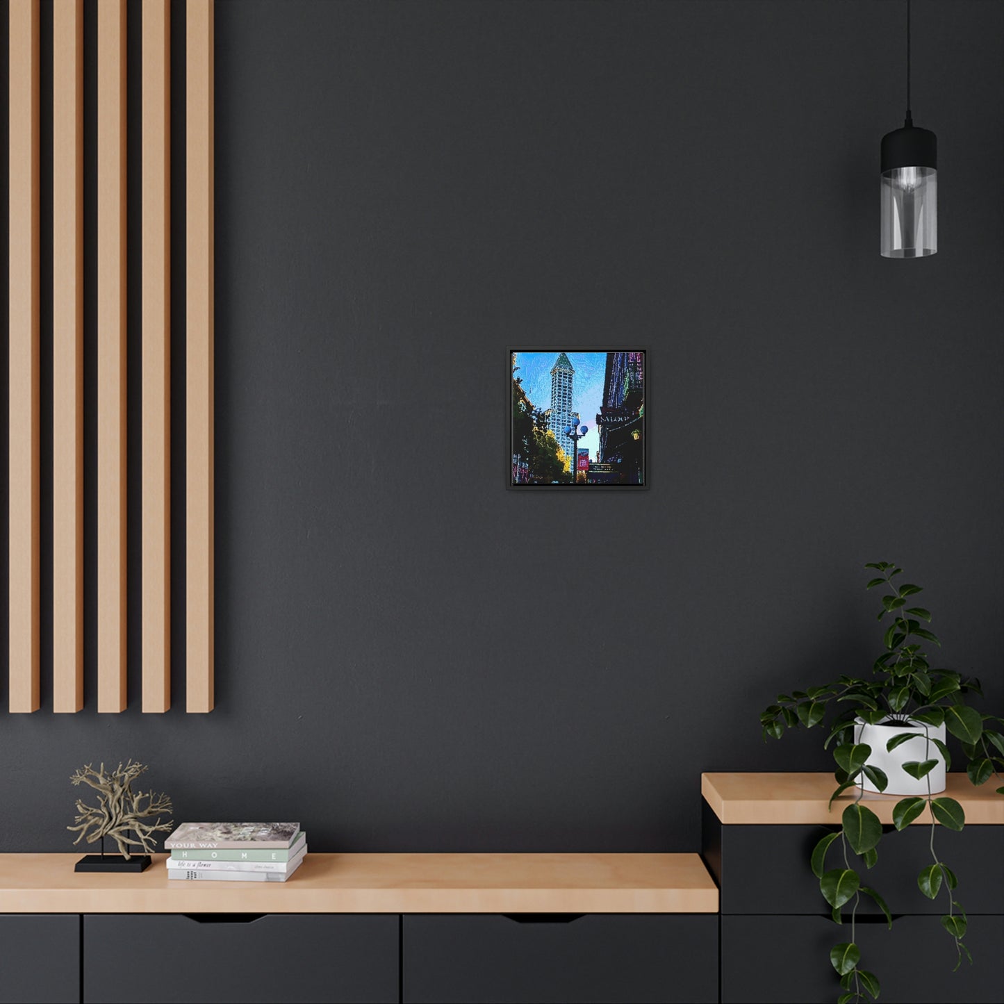 Gallery Canvas Wraps, Square Frame ...  Pioneer Square & Smith Tower ... 'That World Famous View' ... Colleague Supplied Photo ... Original Works ...