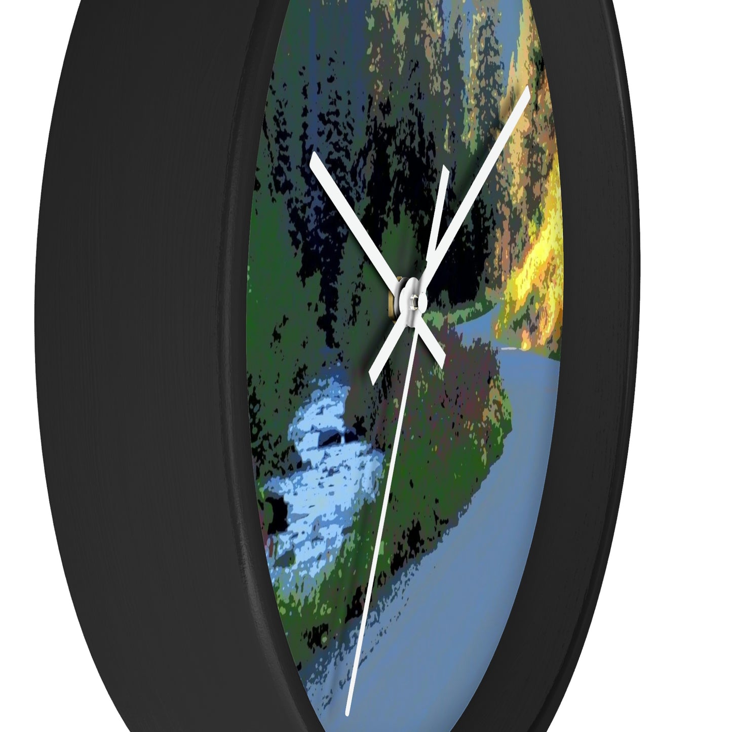 Wall clock ... The Road ... The River ... "Which Paralles The Curvilinear Nature Of-The-Other?" ... Red River, Idaho